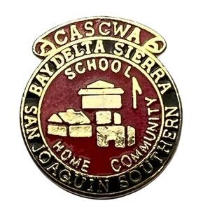 Cascwa Bay Delta Sierra San Joaquin Southern School Home Community Pin